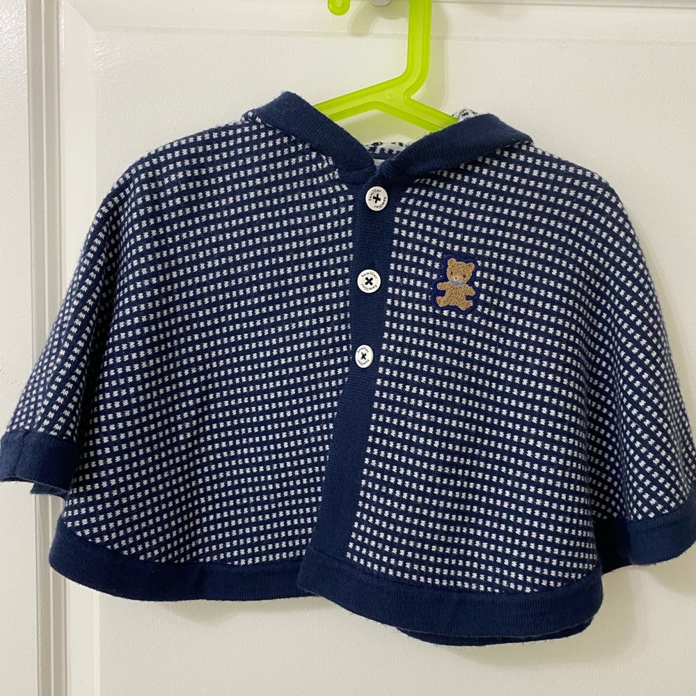 Familiar Knitted Cape- 60-90cm (3 month- 2T)